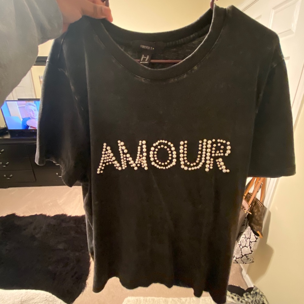 Amour beaded shirt